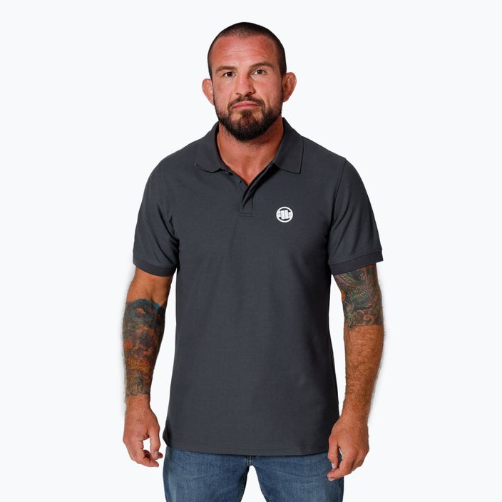 Pitbull West Coast vyriški polo marškinėliai Rockey graphite