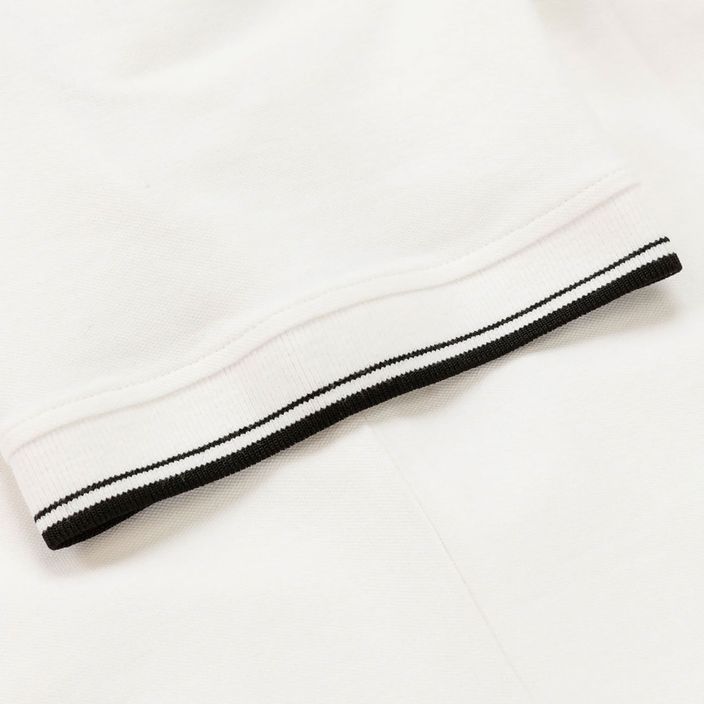 Vyriški polo marškinėliai Pitbull West Coast Polo Pique Stripes Regular white 5