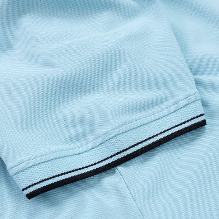 Vyriški polo marškinėliai Pitbull West Coast Polo Pique Stripes Regular light blue 8
