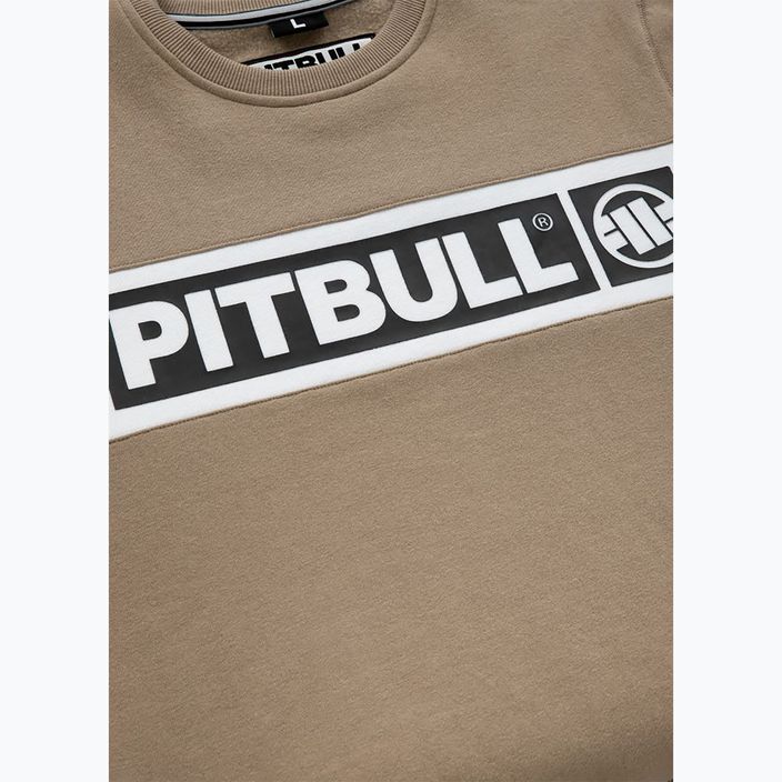 Vyriškas džemperis Pitbull Sherwood Crewneck pale sand 7