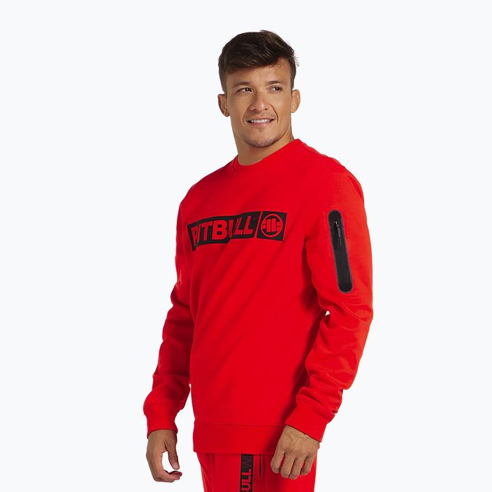 Vyriškas džemperis Pitbull Beyer Crewneck flame red