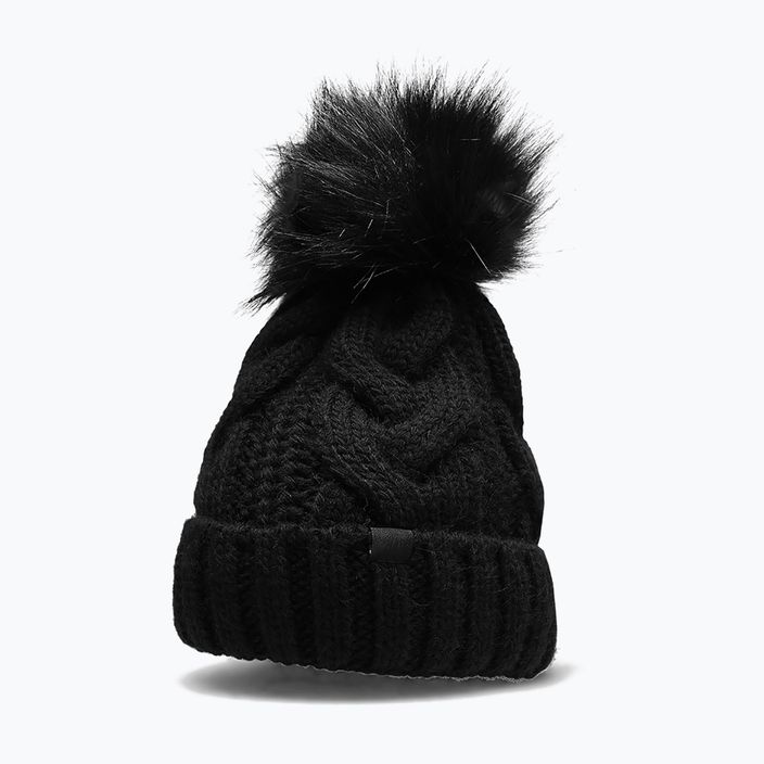 Moteriška žieminė kepurė 4F CAD010 tamsiai juoda 4
