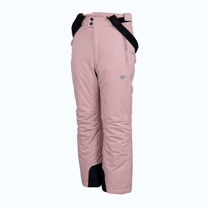 Vaikiškos slidinėjimo kelnės 4F JSPDN001 šviesiai rožinės spalvos 7
