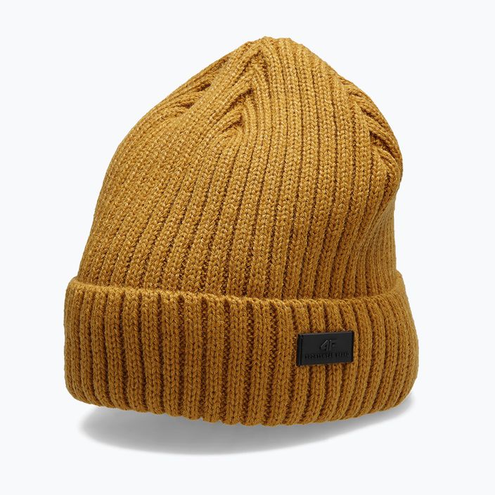 Vyriška žieminė kepurė 4F CAM009 geltona 4