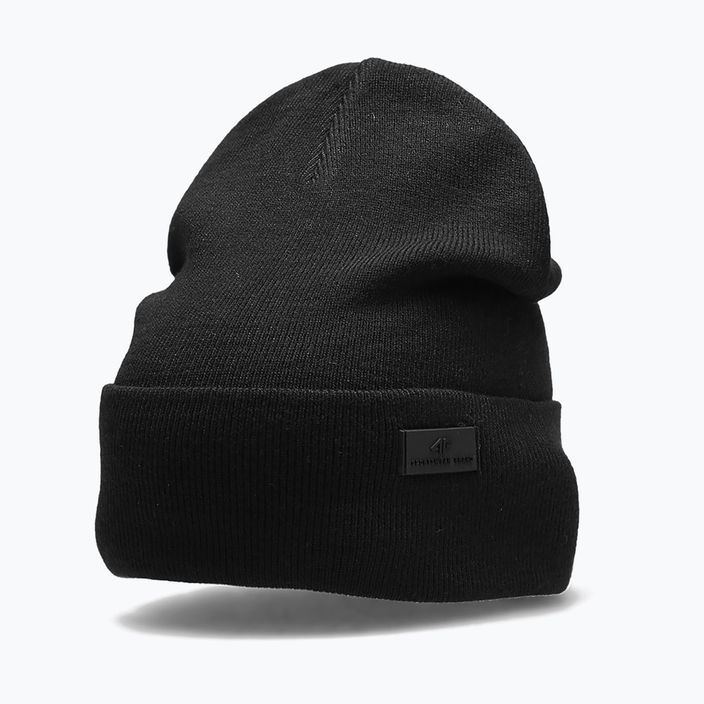 Vyriška žieminė kepurė 4F CAM004 tamsiai juoda