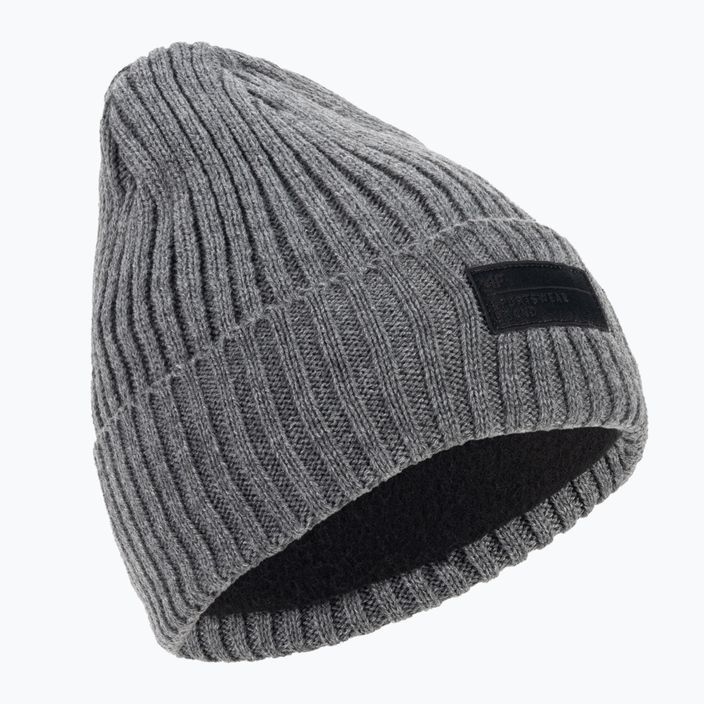 Vyriška žieminė kepurė su snapeliu 4F CAM013 middle grey melange