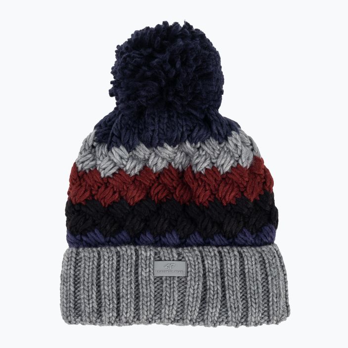Vyriška žieminė kepurė 4F CAM014 multicolour 2 melange 5