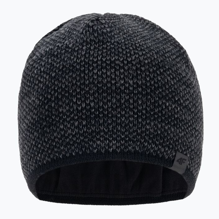 Vyriška žieminė kepurė 4F CAM015 tamsiai juoda 2