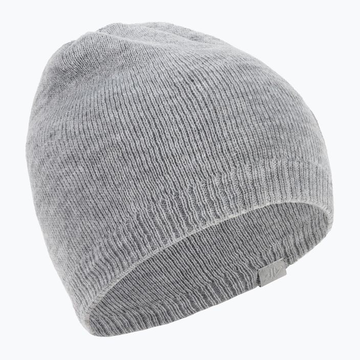 Moteriška žieminė kepurė 4F CAD001 cold light grey melange