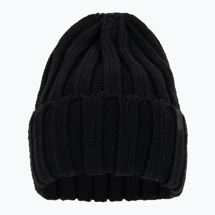 Moteriška žieminė kepurė 4F CAD016 tamsiai juoda 2