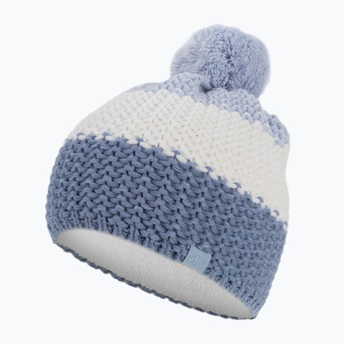 Vaikiška žieminė kepurė 4F JCAD006 šviesiai mėlyna 3