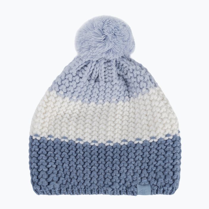 Vaikiška žieminė kepurė 4F JCAD006 šviesiai mėlyna 5