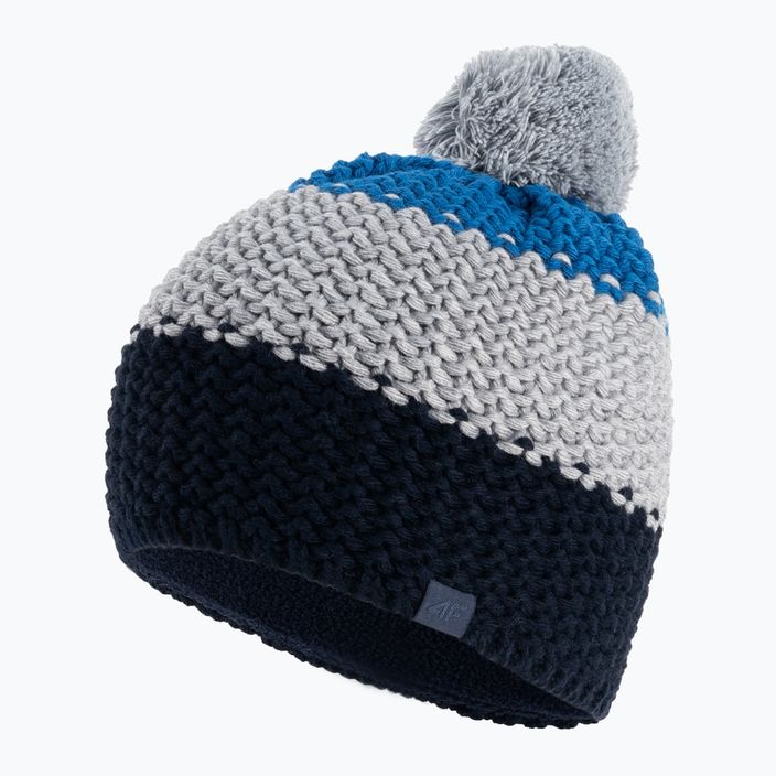 Vaikiška žieminė kepurė 4F JCAM006 mėlyna 3