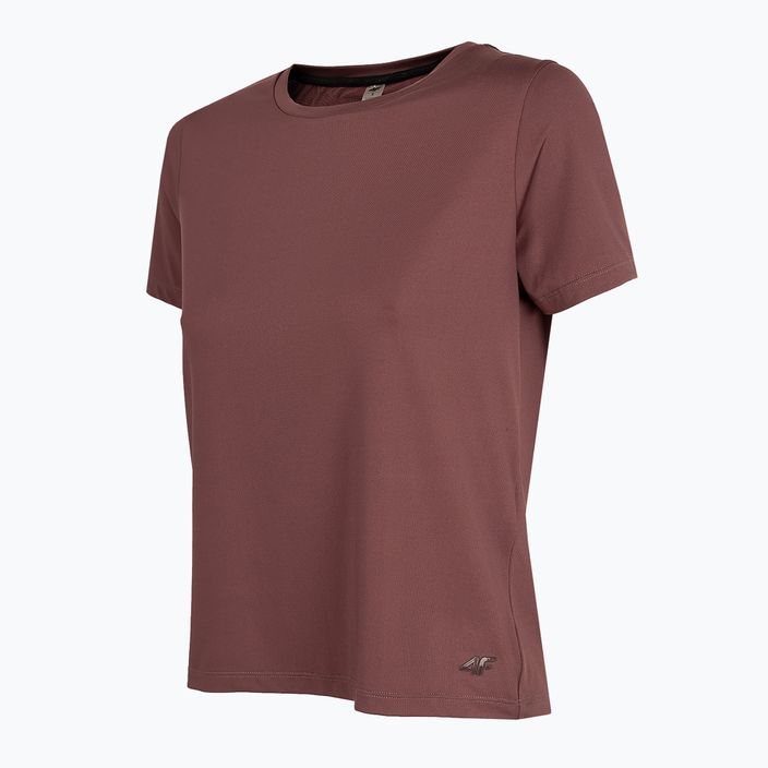 Moteriški marškinėliai 4F TSDF010 bordo spalvos 3