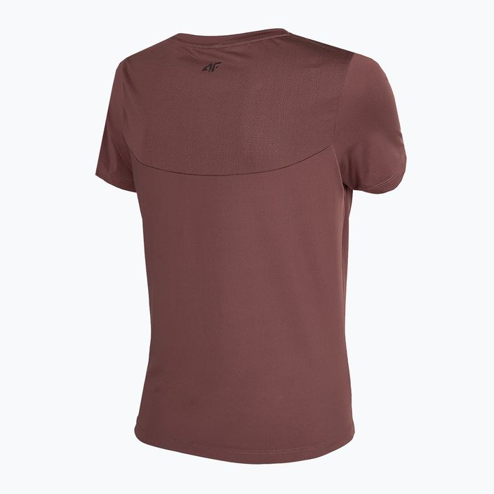 Moteriški marškinėliai 4F TSDF010 bordo spalvos 4