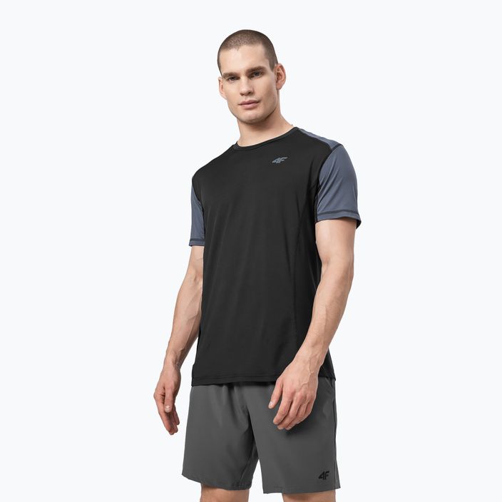 Vyriški marškinėliai 4F TSMF010 dark/grey