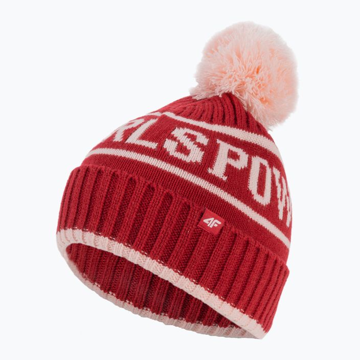 Vaikiška žieminė kepurė 4F JCAD005 raudona 3
