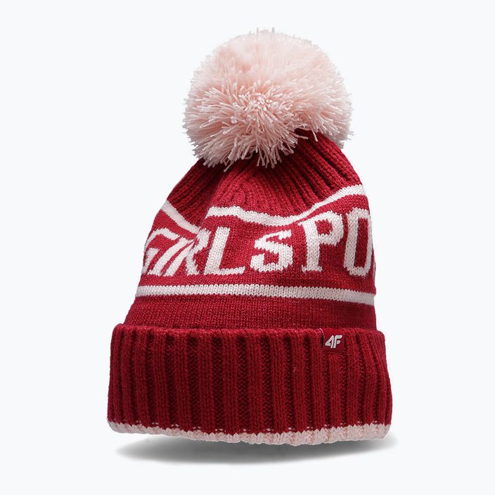 Vaikiška žieminė kepurė 4F JCAD005 raudona 6