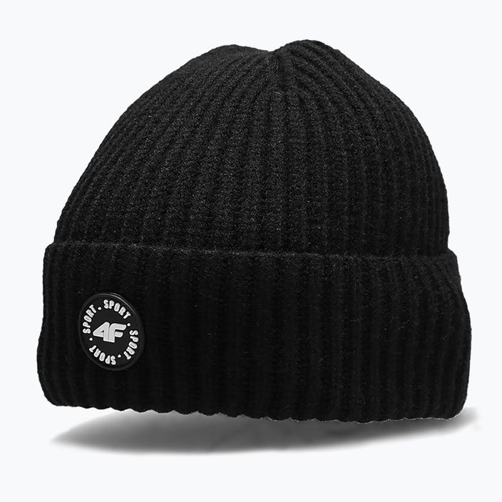 Vaikiška žieminė kepurė 4F JCAM003 juoda 6