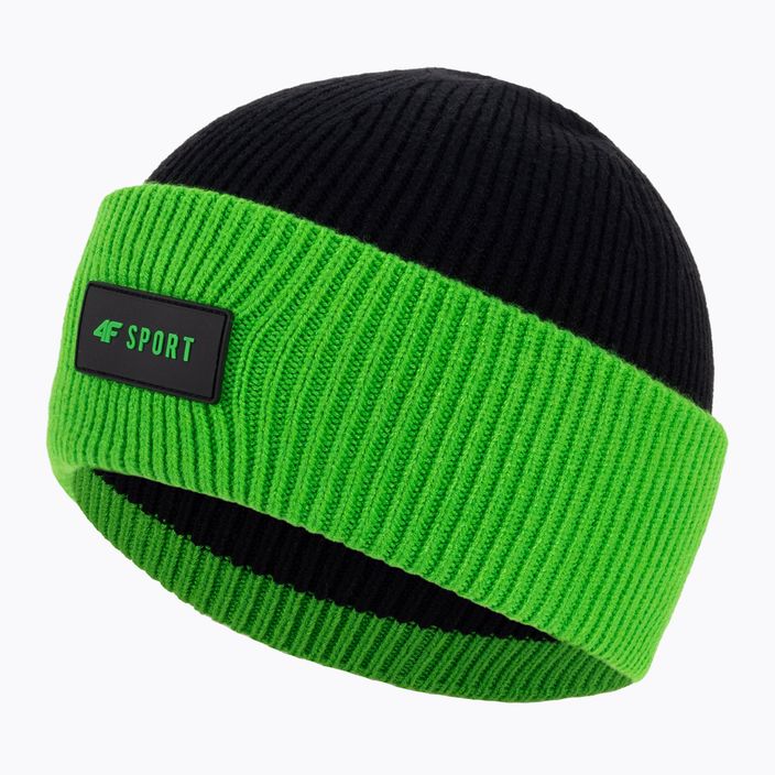 Vaikiška žieminė kepurė 4F JCAM004 žalia 3