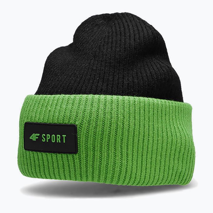 Vaikiška žieminė kepurė 4F JCAM004 žalia 6