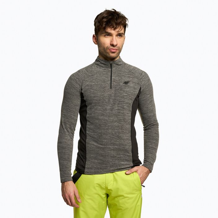Vyriškas slidinėjimo džemperis 4F BIMP011 middle grey melange
