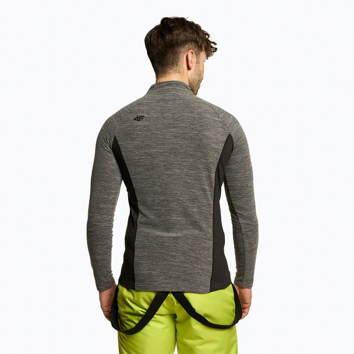 Vyriškas slidinėjimo džemperis 4F BIMP011 middle grey melange 3