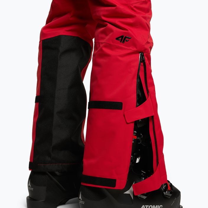 Vyriškos slidinėjimo kelnės 4F SPMN006 tamsiai raudonos spalvos 5