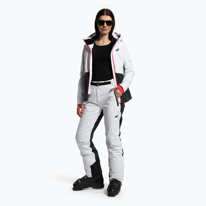 Moteriškos slidinėjimo kelnės 4F SPDN006 white 2