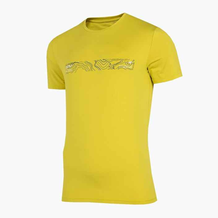 Vyriški trekingo marškinėliai 4F TSM019 lemon 3