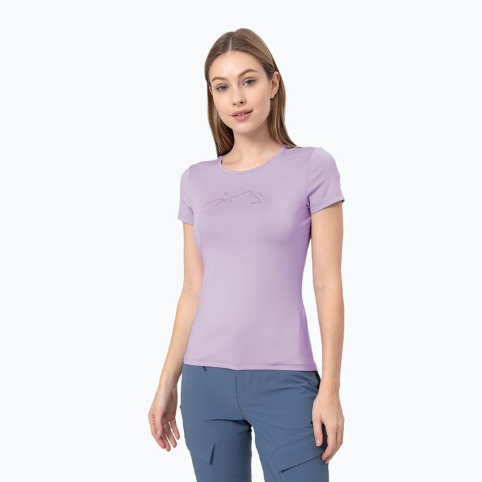 Moteriški trekingo marškinėliai 4F TSD016 light violet