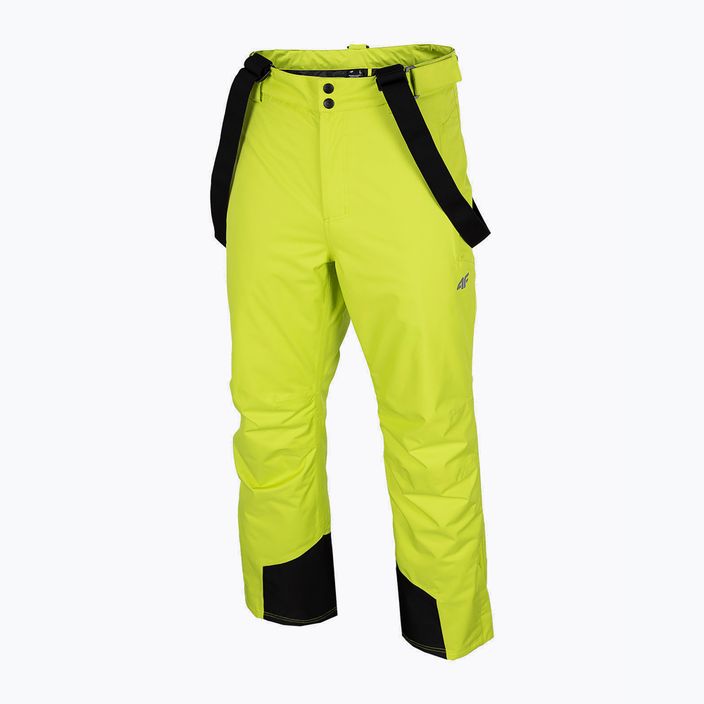 Vyriškos slidinėjimo kelnės 4F SPMN001 kanariškai žalios spalvos 7