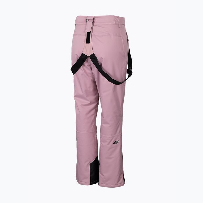 Moteriškos slidinėjimo kelnės 4F SPDN002 tamsiai rožinės spalvos 7