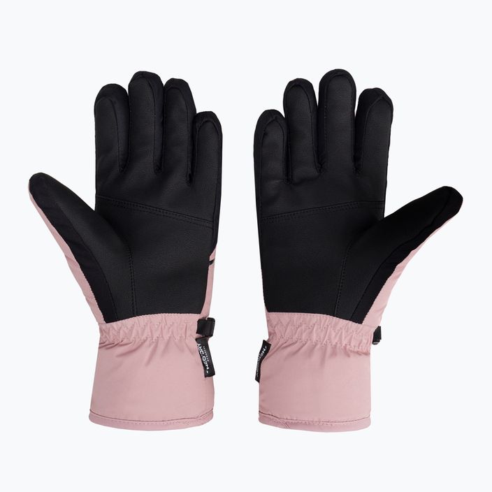 Moteriškos slidinėjimo pirštinės 4F RED002 šviesiai rožinės spalvos 2