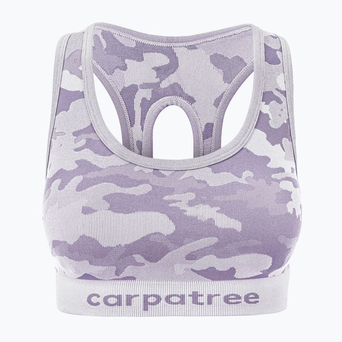 Fitness besiūlė liemenėlė Carpatree Camo Seamless purple 5