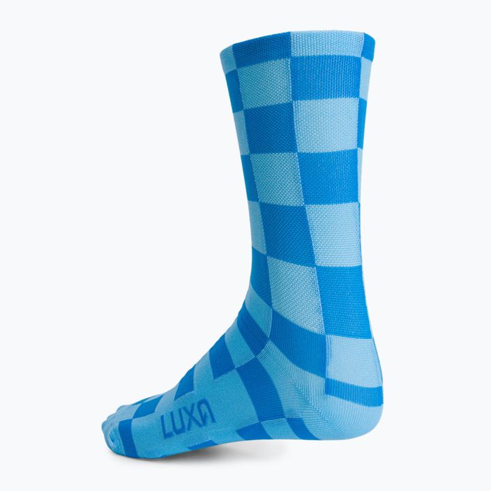 Luxa Squares dviratininkų kojinės mėlynos LUAMSSQBS 3
