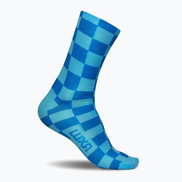 Luxa Squares dviratininkų kojinės mėlynos LUAMSSQBS