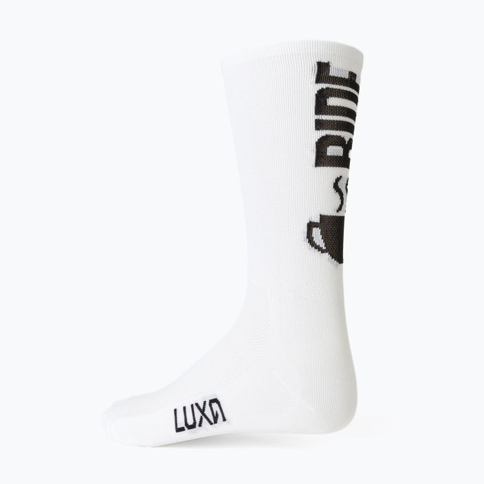 Luxa Coffee Ride dviratininkų kojinės baltos LAM21SCRWS1 5