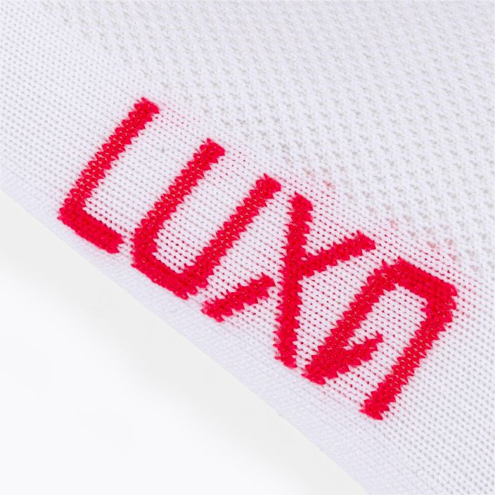 Luxa Flag baltos ir raudonos spalvos dviratininko kojinės LAM21SPFS 4