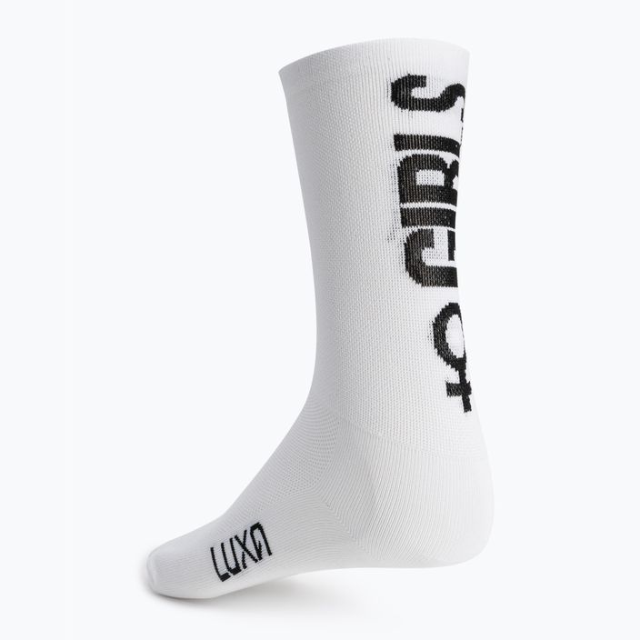 Luxa Girls Power moteriškos dviratininkų kojinės baltos LAM21SGPS1 4