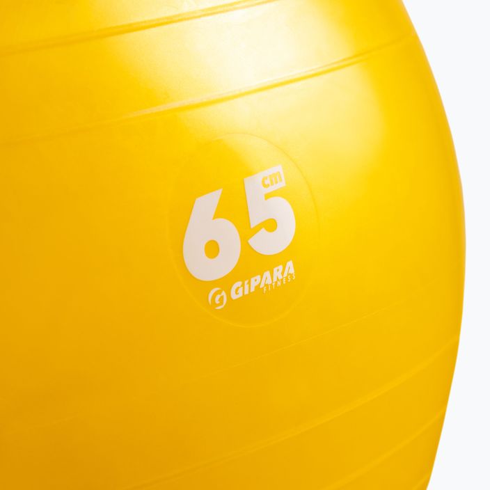 Gipara Fitness gimnastikos kamuolys geltonas 3999 65 cm 2