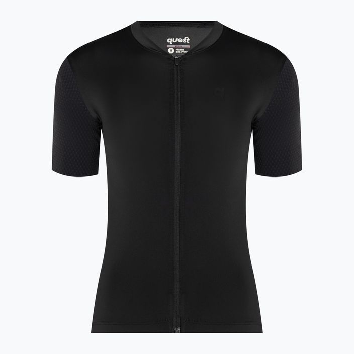 Quest Racing Aero moteriški dviračių marškinėliai juodi