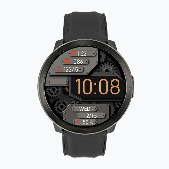 Laikrodis Watchmark WM18 juodas odinis