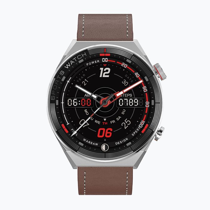 Laikrodis Watchmark Maverick sidabrinis/rudas 2