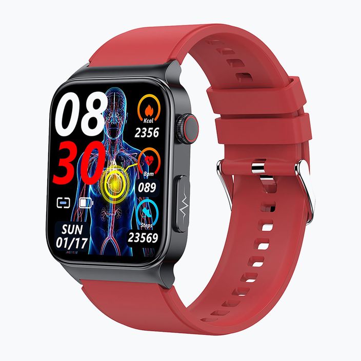 Laikrodis Watchmark Cardio One raudonas 3