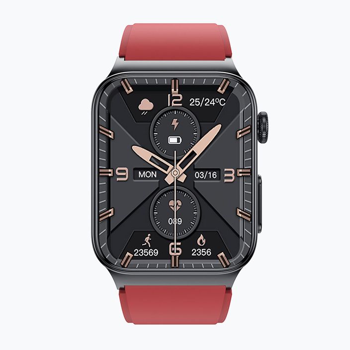 Laikrodis Watchmark Cardio One raudonas 5