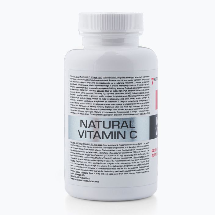 Vitaminas C 7Nutrition Natūralus vitaminas C 60 kapsulių 2