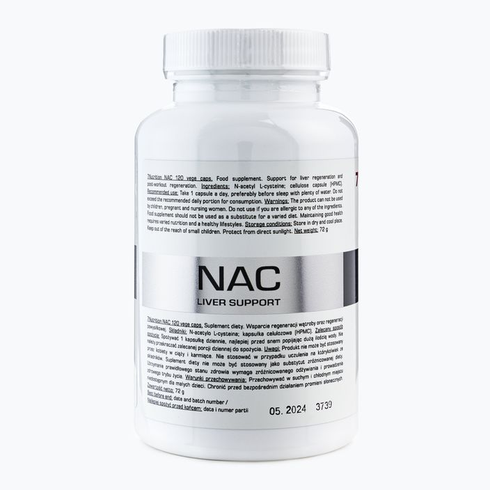 7Nutrition NAC 500 mg papildas 120 kapsulių 2