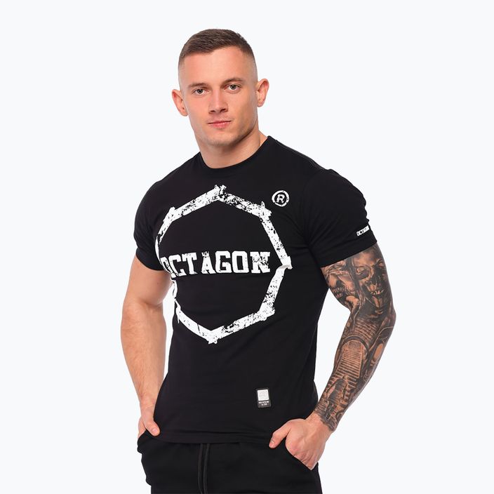 Vyriški marškinėliai Octagon Smash Logo black