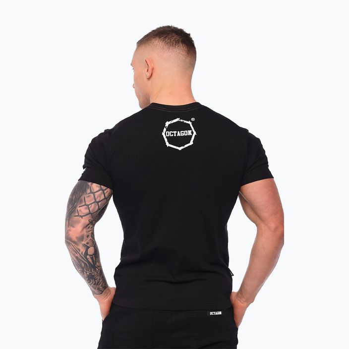 Vyriški marškinėliai Octagon Smash Logo black 2